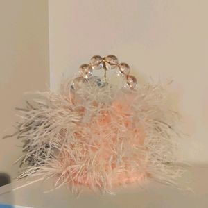 Vanina pink fur bag